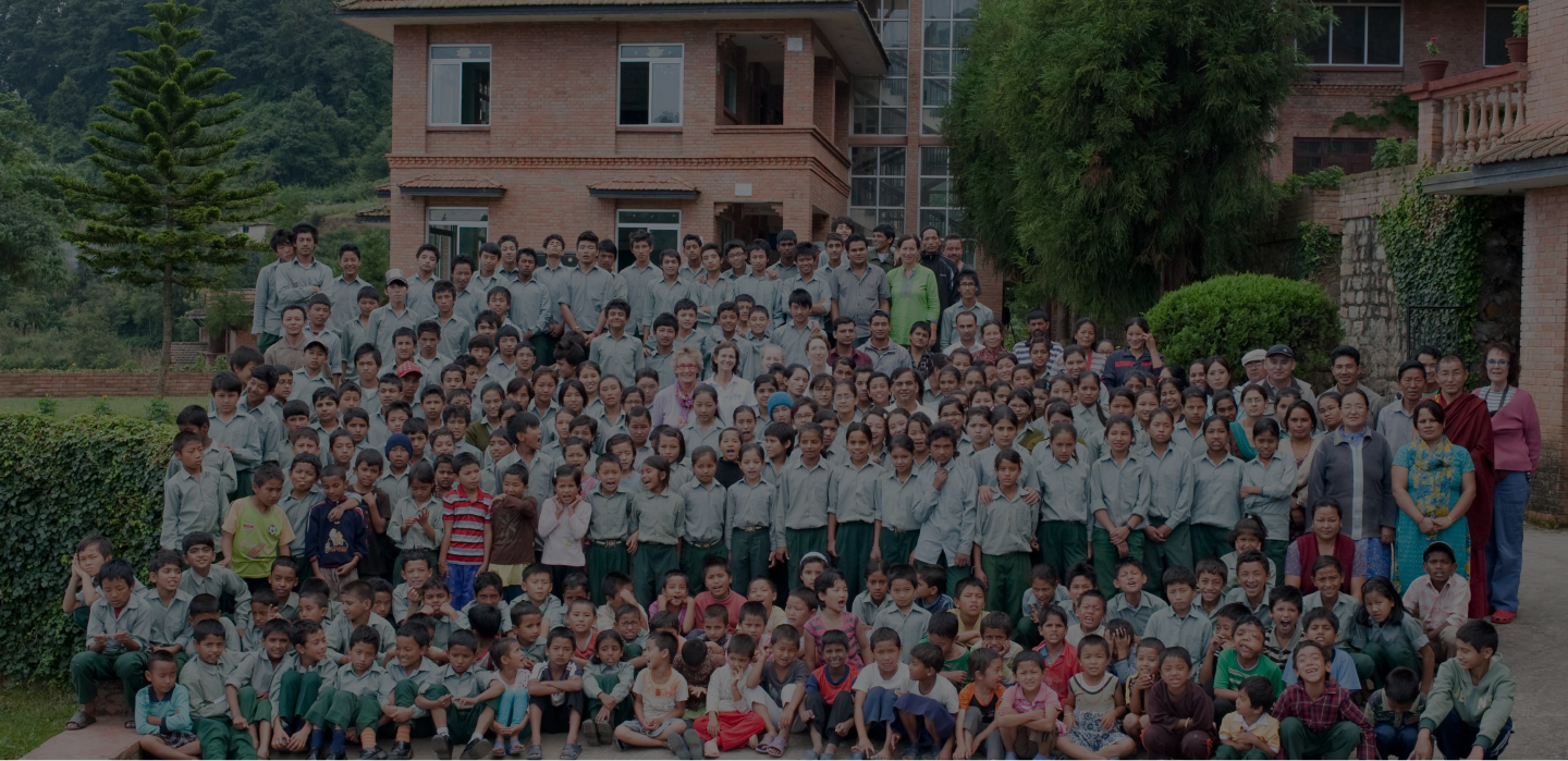 Group of children with teacher